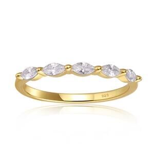 NEW STARLETTE women's scarlett stackable ring in gold